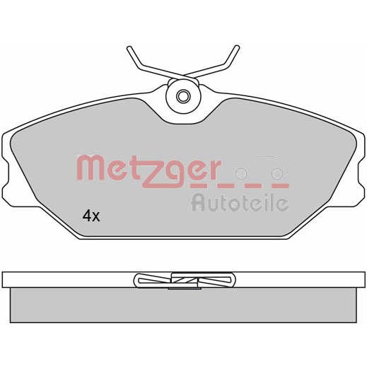 Слика на плочки METZGER 1170084 за Renault Megane 1 (BA0-1) 1.9 dTi (BA08, BA0N) - 98 коњи дизел