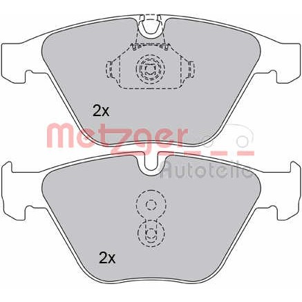 Слика на плочки METZGER 1170090 за BMW 5 Sedan E60 530 i - 258 коњи бензин