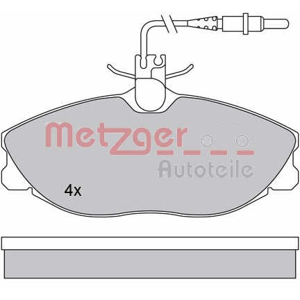 Слика на плочки METZGER 1170253 за Peugeot 406 Estate 3.0 24V - 190 коњи бензин