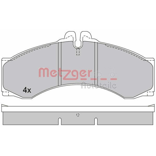 Слика на плочки METZGER 1170400 за Mercedes Sprinter 4-t Platform (904) 416 CDI - 156 коњи дизел