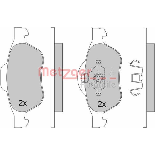 Слика на плочки METZGER 1170462 за Renault Laguna 3 (BT0-1) 1.5 dCi (BT00, BT0A, BT0T, BT1J) - 110 коњи дизел