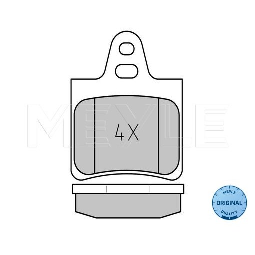 Слика на плочки MEYLE ORIGINAL Quality 025 201 6215 за Citroen XM Y3 Hatchback 2.0 - 128 коњи бензин