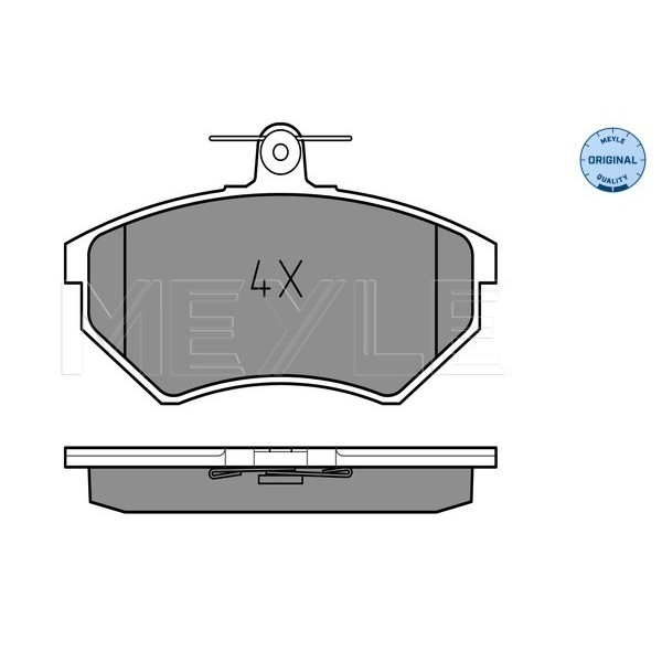 Слика на плочки MEYLE ORIGINAL Quality 025 201 6816 за VW Caddy 2 Box (9K9A) 1.7 SDI - 57 коњи дизел