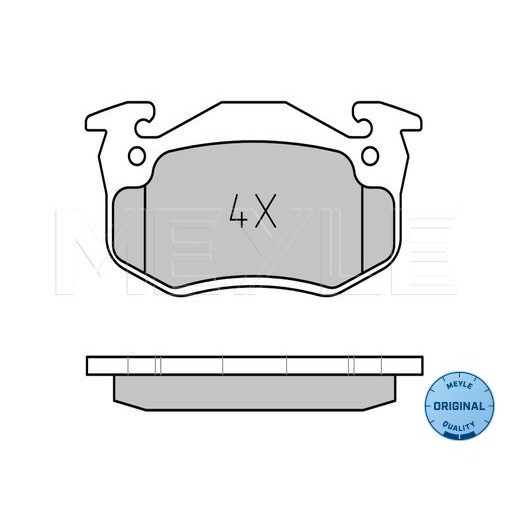 Слика на плочки MEYLE ORIGINAL Quality 025 206 3415 за Renault Twingo Box (S06) 1.2  (S066, S068) - 58 коњи бензин