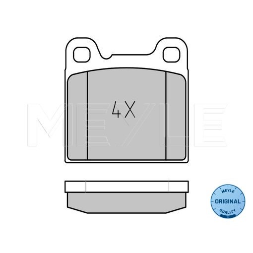 Слика на плочки MEYLE ORIGINAL Quality 025 207 5514 за Volvo 260 Saloon (P262, P264) 2.7 - 148 коњи бензин