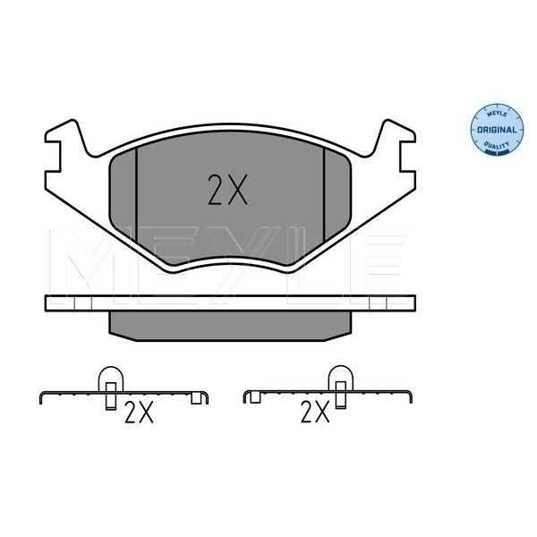 Слика на плочки MEYLE ORIGINAL Quality 025 208 8715 за Seat Toledo (1L) 1.6 i - 71 коњи бензин