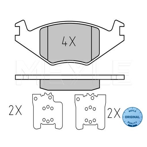 Слика на Плочки MEYLE ORIGINAL Quality 025 208 8917