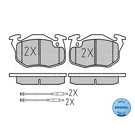 Слика на плочки MEYLE ORIGINAL Quality 025 209 0618/W за Peugeot 106 (1A,1C) 1.5 D - 58 коњи дизел