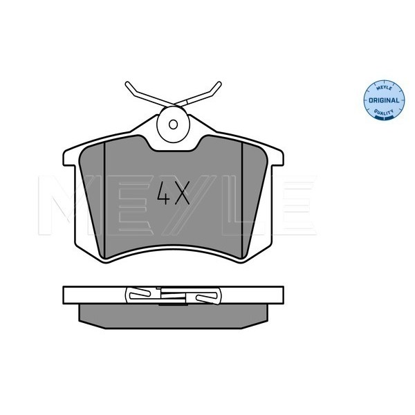 Слика на плочки MEYLE ORIGINAL Quality 025 209 6115 за VW Golf 3 (1H1) 2.8 VR6 - 174 коњи бензин