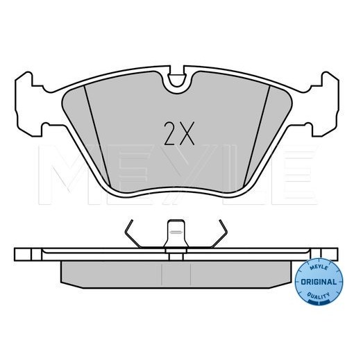 Слика на плочки MEYLE ORIGINAL Quality 025 209 6817 за Jaguar XJ (NAW,NBW) 8 4.0 - 294 коњи бензин