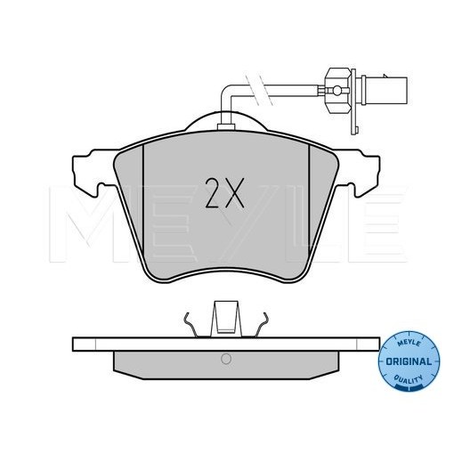 Слика на плочки MEYLE ORIGINAL Quality 025 210 3419/W за VW Transporter T4 Box 2.4 D Syncro - 78 коњи дизел