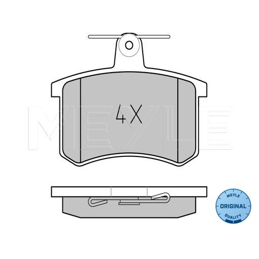 Слика на плочки MEYLE ORIGINAL Quality 025 211 4416 за Audi 100 Sedan (44, 44Q, C3) 2.2 E quattro - 120 коњи бензин