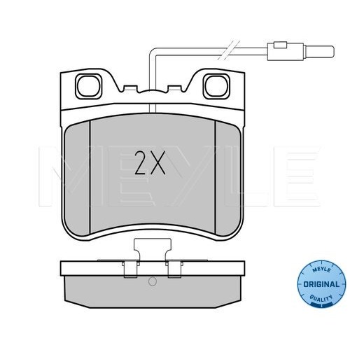 Слика на плочки MEYLE ORIGINAL Quality 025 212 6717/W за Citroen Saxo S0,S1 1.5 D - 54 коњи дизел