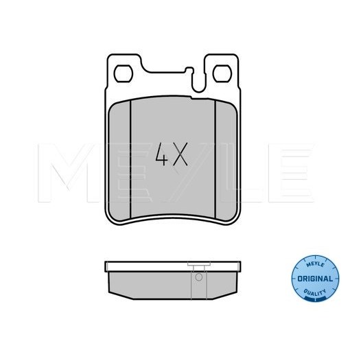 Слика на плочки MEYLE ORIGINAL Quality 025 213 0515 за Mercedes CLK Convertible (a209) CLK 500 (209.472) - 388 коњи бензин