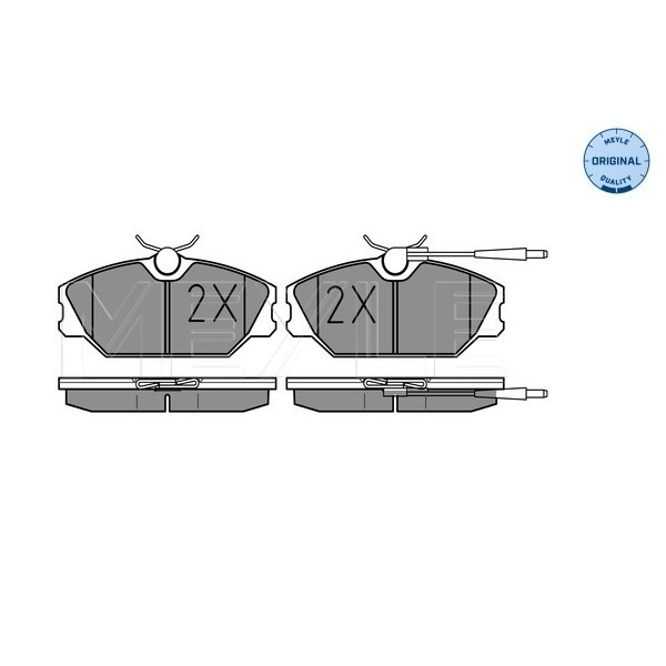 Слика на плочки MEYLE ORIGINAL Quality 025 213 8818/W за Renault Laguna (B56,556) 1.8 (B56A/B) - 90 коњи бензин