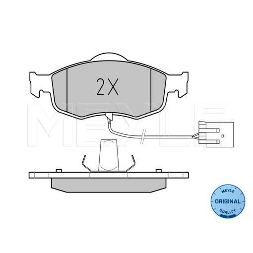 Слика на плочки MEYLE ORIGINAL Quality 025 213 9618/W за Ford Mondeo 2 (BAP) 2.0 i - 131 коњи бензин