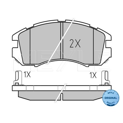 Слика на Плочки MEYLE ORIGINAL Quality 025 214 9517/W