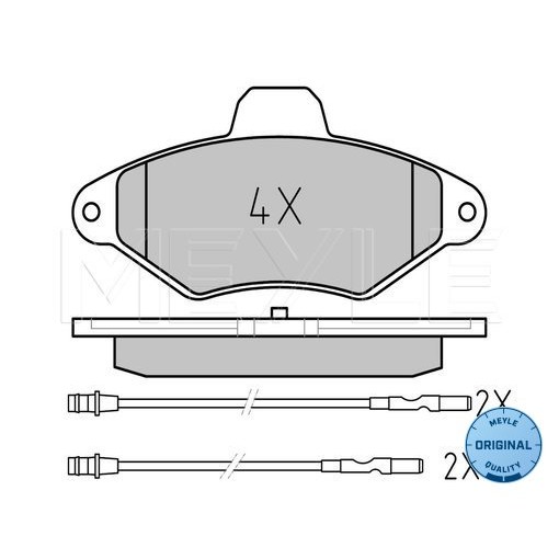 Слика на плочки MEYLE ORIGINAL Quality 025 216 3117/W за Citroen Xantia X1 1.9 D - 68 коњи дизел