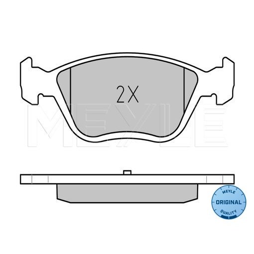 Слика на плочки MEYLE ORIGINAL Quality 025 216 3719/W за Fiat Palio Weekend 178dx 1.6 Flex - 118 коњи Бензин/Етанол