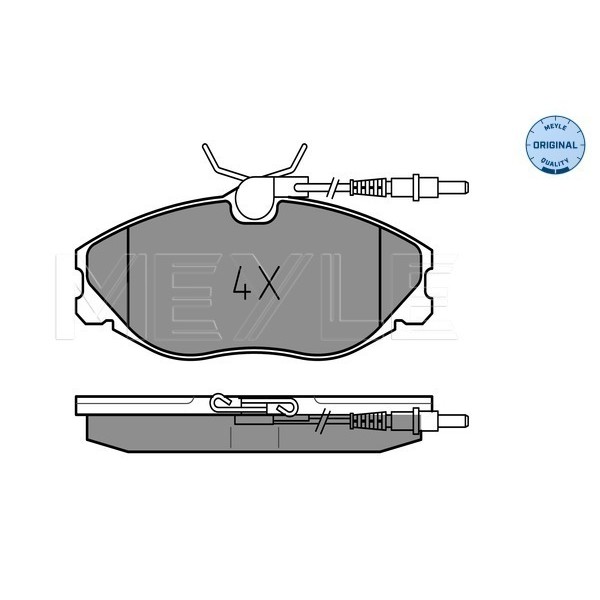 Слика на плочки MEYLE ORIGINAL Quality 025 216 7419/W за Peugeot 406 Estate 2.1 TD 12V - 109 коњи дизел