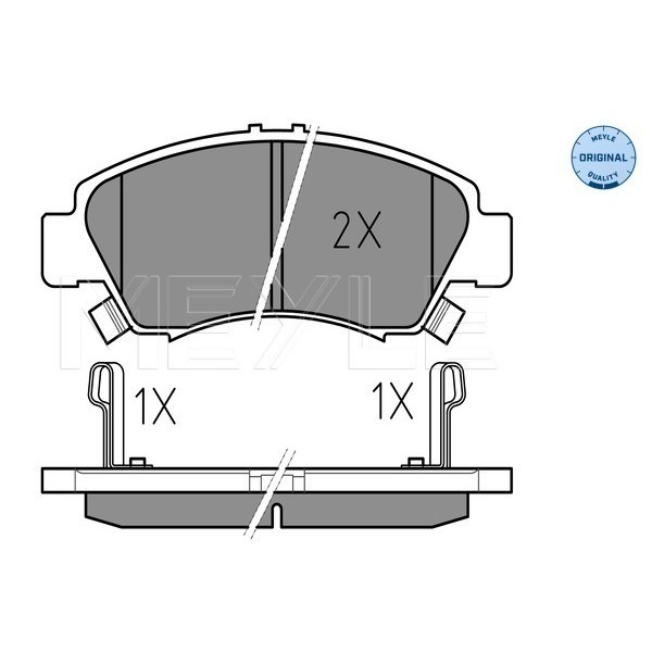 Слика на плочки MEYLE ORIGINAL Quality 025 216 9715/W за Honda Logo (GA3) 1.3 - 65 коњи бензин