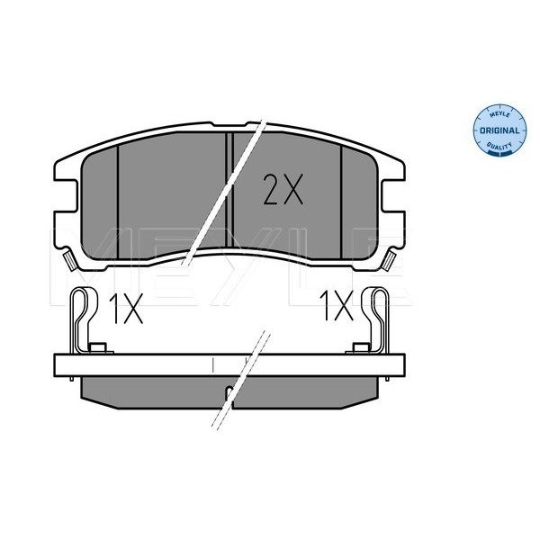 Слика на плочки MEYLE ORIGINAL Quality 025 217 0615/W за Mitsubishi Chariot (N3 W,N4 W) 2.0  (N33W) - 133 коњи бензин