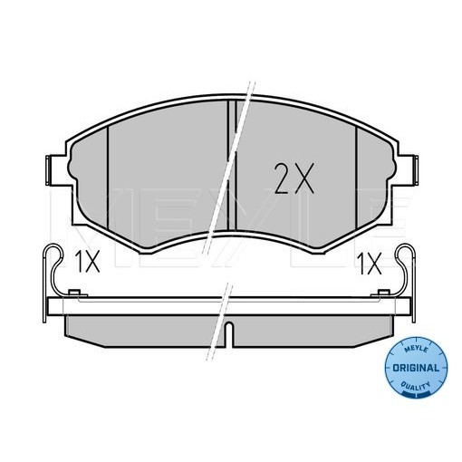 Слика на плочки MEYLE ORIGINAL Quality 025 217 2517/W за Hyundai Elantra 2 Estate (J-2) 1.6 i - 90 коњи бензин