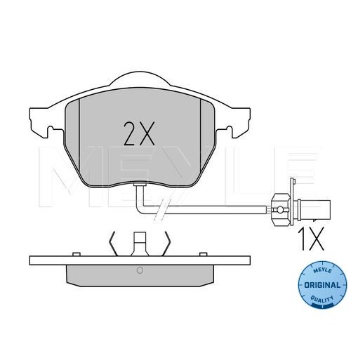 Слика на плочки MEYLE ORIGINAL Quality 025 218 4919/W за Seat Alhambra (7V8,7V9) 1.9 TDI - 115 коњи дизел