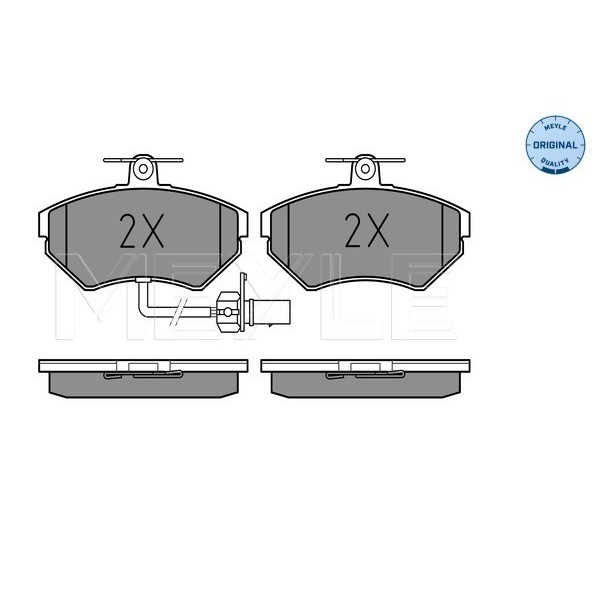 Слика на плочки MEYLE ORIGINAL Quality 025 219 4519/W за Audi A4 Sedan (8E2, B6) 3.0 quattro - 218 коњи бензин