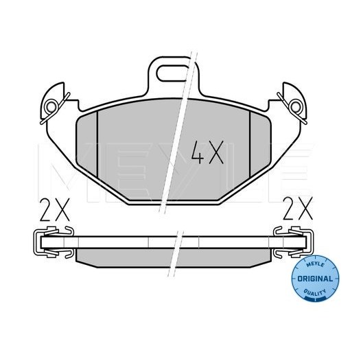 Слика на плочки MEYLE ORIGINAL Quality 025 219 6514 за Renault Laguna (B56,556) 2.0 16V (556A/B) - 140 коњи бензин