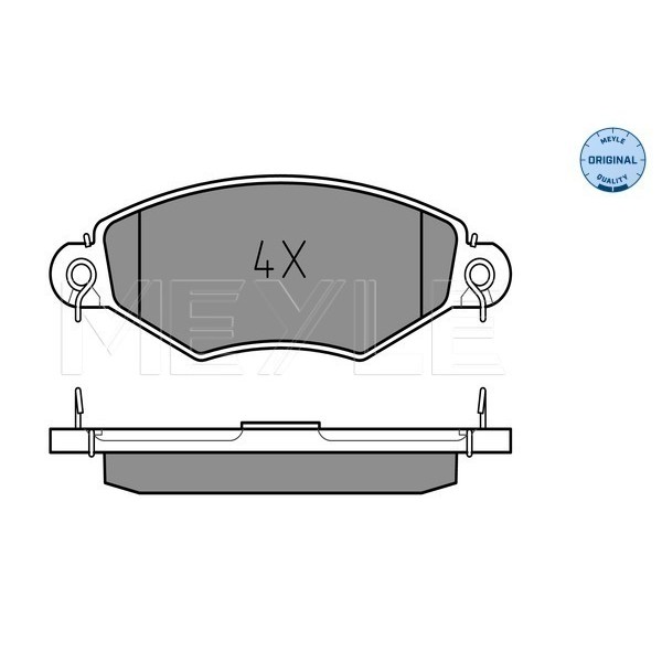 Слика на плочки MEYLE ORIGINAL Quality 025 219 8018 за Nissan Kubistar Box 1.2 - 60 коњи бензин