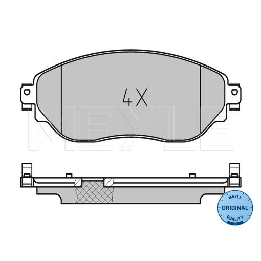 Слика на плочки MEYLE ORIGINAL Quality 025 220 8718 за Fiat Talento Bus (296) 1.6 D - 125 коњи дизел