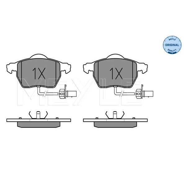 Слика на плочки MEYLE ORIGINAL Quality 025 230 1820/W за Audi A4 Sedan (8EC, B7) 3.0 TDI quattro - 204 коњи дизел