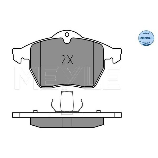 Слика на плочки MEYLE ORIGINAL Quality 025 231 1619/W за Saab 9-5 Saloon (YS3E) 2.3 Turbo - 250 коњи бензин