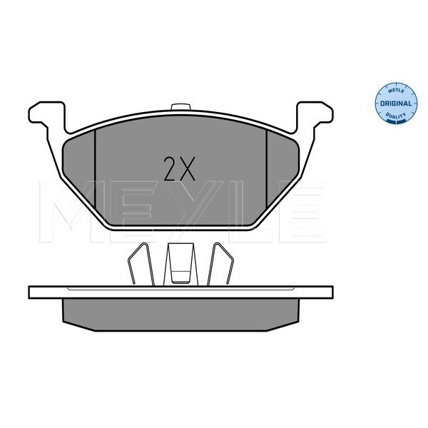 Слика на плочки MEYLE ORIGINAL Quality 025 231 3019/A за Skoda Fabia Combi (6Y5) 1.4 - 60 коњи бензин