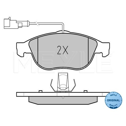 Слика на плочки MEYLE ORIGINAL Quality 025 231 4119/W за Alfa Romeo 147 (937) Hatchback 1.6 16V T.SPARK ECO (937AXA1A) - 105 коњи бензин