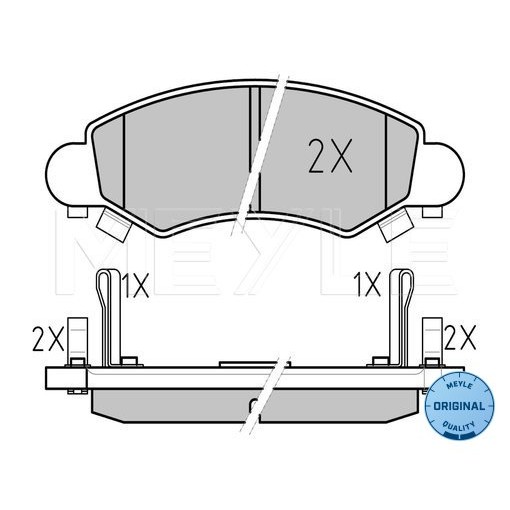 Слика на плочки MEYLE ORIGINAL Quality 025 232 5316/W за Subaru Justy 3 (G3X) 1.5 - 99 коњи бензин