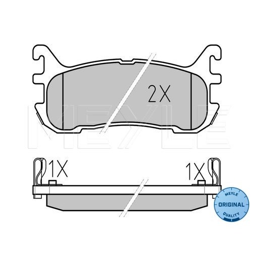 Слика на Плочки MEYLE ORIGINAL Quality 025 233 8713/W