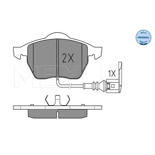 Слика на плочки MEYLE ORIGINAL Quality 025 233 9219/W за Audi TT (8N3) 1.8 T quattro - 224 коњи бензин