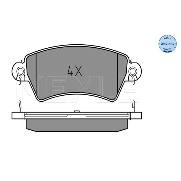 Слика на плочки MEYLE ORIGINAL Quality 025 233 9617 за Citroen Xsara Break N2 1.6 i - 88 коњи бензин