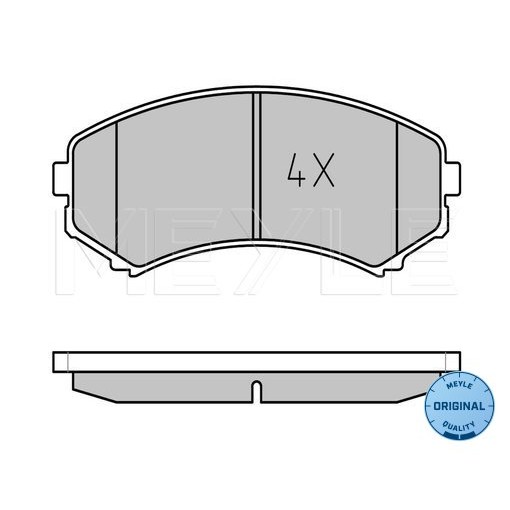 Слика на плочки MEYLE ORIGINAL Quality 025 234 8816/W за Mitsubishi Montero 4 (V80,V90) DI-D (V88W, V98W) - 170 коњи дизел