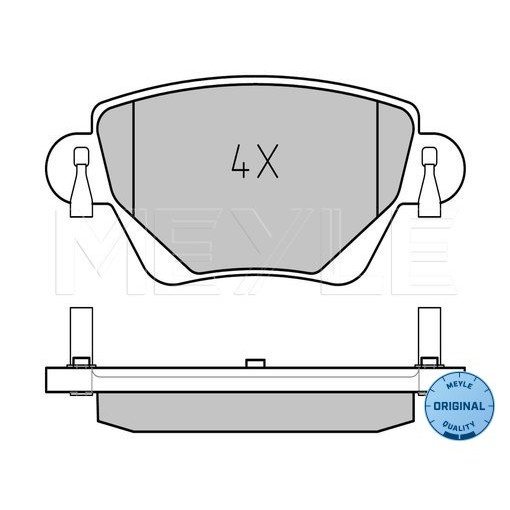 Слика на плочки MEYLE ORIGINAL Quality 025 235 5717 за Ford Mondeo 3 Estate (BWY) 2.0 16V - 146 коњи бензин