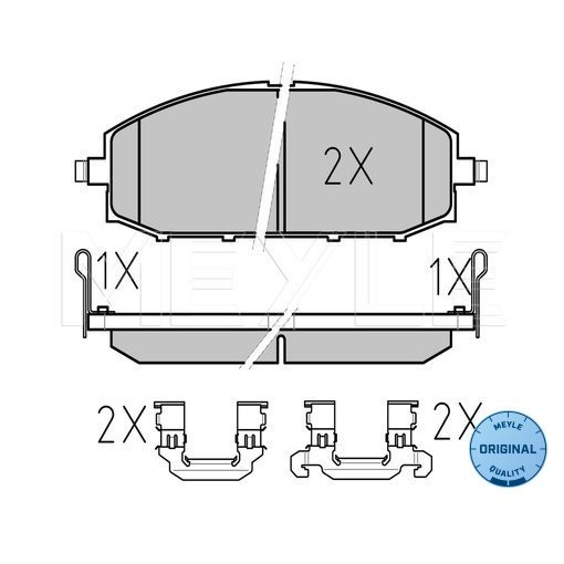 Слика на Плочки MEYLE ORIGINAL Quality 025 236 1118/W