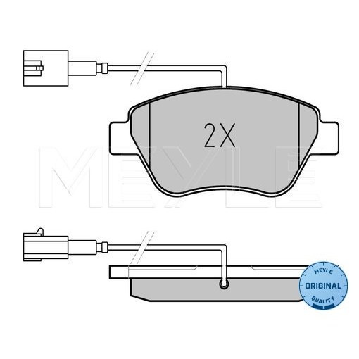 Слика на Плочки MEYLE ORIGINAL Quality 025 237 0617/W