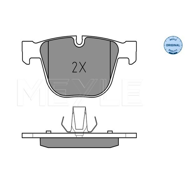 Слика на плочки MEYLE ORIGINAL Quality 025 237 3017 за BMW 5 Sedan E60 530 i - 272 коњи бензин