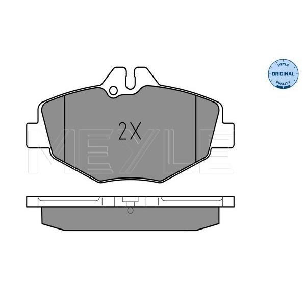 Слика на плочки MEYLE ORIGINAL Quality 025 237 4320 за Mercedes E-class Saloon (w211) E 200 Kompressor (211.042) - 163 коњи бензин