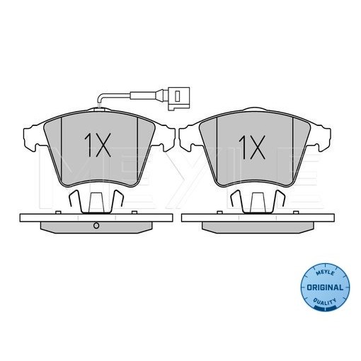 Слика на плочки MEYLE ORIGINAL Quality 025 237 4618/W за VW Transporter T5 Box 3.2 4motion - 235 коњи бензин