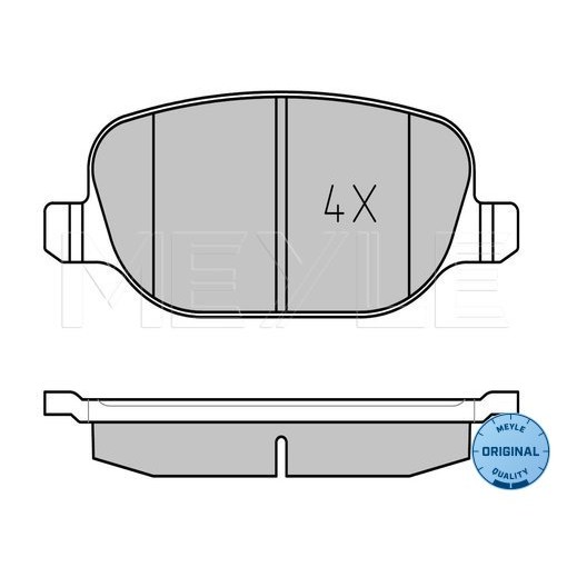 Слика на плочки MEYLE ORIGINAL Quality 025 237 6017 за Lancia Thesis (841AX) 2.4 JTD - 163 коњи дизел