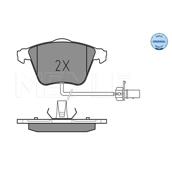 Слика на плочки MEYLE ORIGINAL Quality 025 237 6220/W за Audi A6 Sedan (4B, C5) 3.0 quattro - 218 коњи бензин