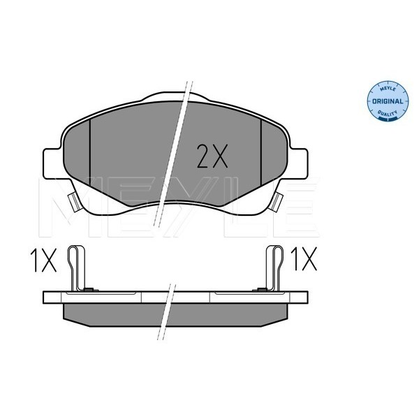 Слика на плочки MEYLE ORIGINAL Quality 025 237 6819/W за Toyota Avensis Hatchback (T25) 2.0 - 147 коњи бензин